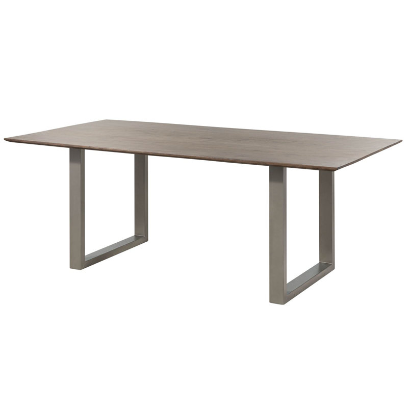 Dining Table, H76 x L180 x W90cm, Grey, Silver