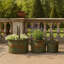 Pot à fleur style tulipe intérieur / extérieur Dervil