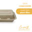 Contenants alimentaires jetables 100% compostables avec couvercles [paquet de 250]