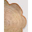 Ensemble de 6 napperons faits main en corde d'herbe | Rose rond Kressley | Tapis tissés naturels | Décoration de table Indian Artisan | Cadeau pour maman