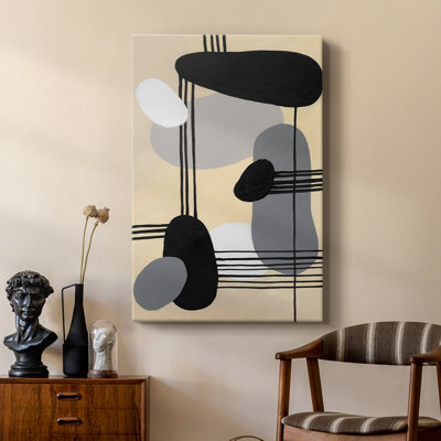 Interconnected Shapes II -Custom Wrapped Gallery Cavas