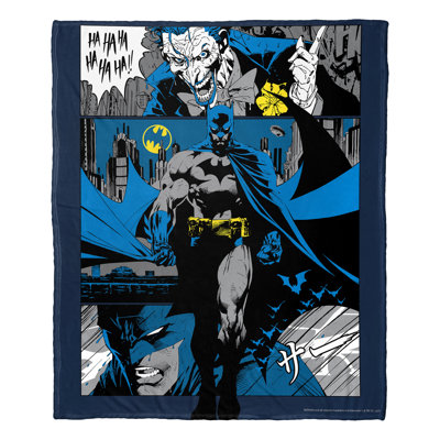 Jeté Warner Bros. Batman Silk Touch, jeté DC Comic, 50 x 60 pouces