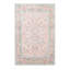 Tapis décoratif moderne rose clair à motif lavable-60913282