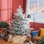 6ft Artificial Pine Christmas Tree - 795 Realistic Branches, Steel Base, Auto Open, Perfect for Home, Green