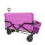 Chariot pliable 3-en-1 avec banquette et rangement, chariot tout-terrain robuste de capacité de 500 lb pour le camping, la plage, le jardin - mauve-126257592