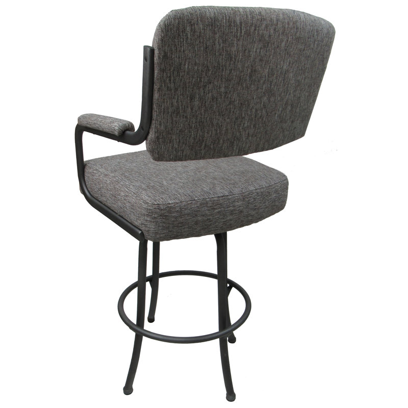 Tabouret de comptoir pivotant 26 po Melvin, Gris Mojave, Gris, Counter Stool (26” Seat Height)