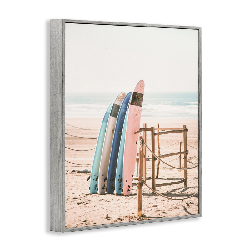 Giclée encadrée de planches de surf rétro, conçue par Sissi et Seb, Estampe numérique Farmhouse, H 30 po x l 24 po
