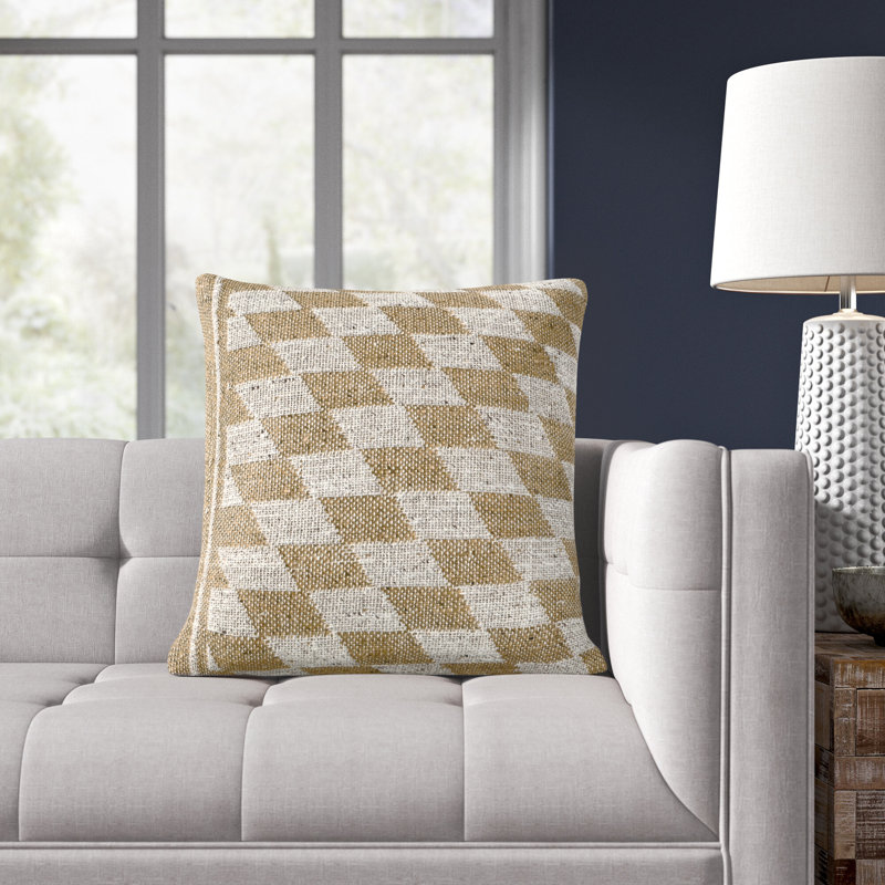 Mahala Geometric Viscose Blend Throw Pillow, Pillow Cover Only - No Insert, 22" x 22"