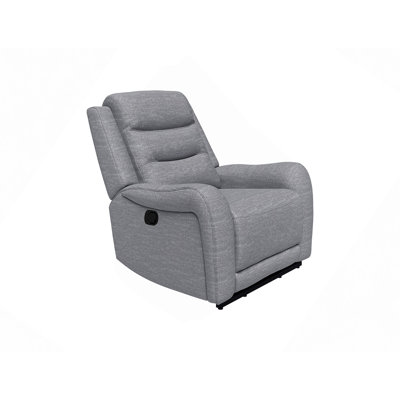 High Density Foam Seat Manual Recliner Modern Scroll Arms Welt Trim Wide Seat Transitional Primary Living Room