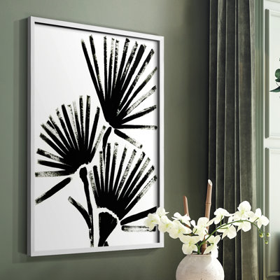 «Fan Brush I», reproduction encadrée - bois massif
