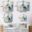 Clayten - ensemble de 2 impressions sur toile bleu sarcelle-114715835-114715839-114715840