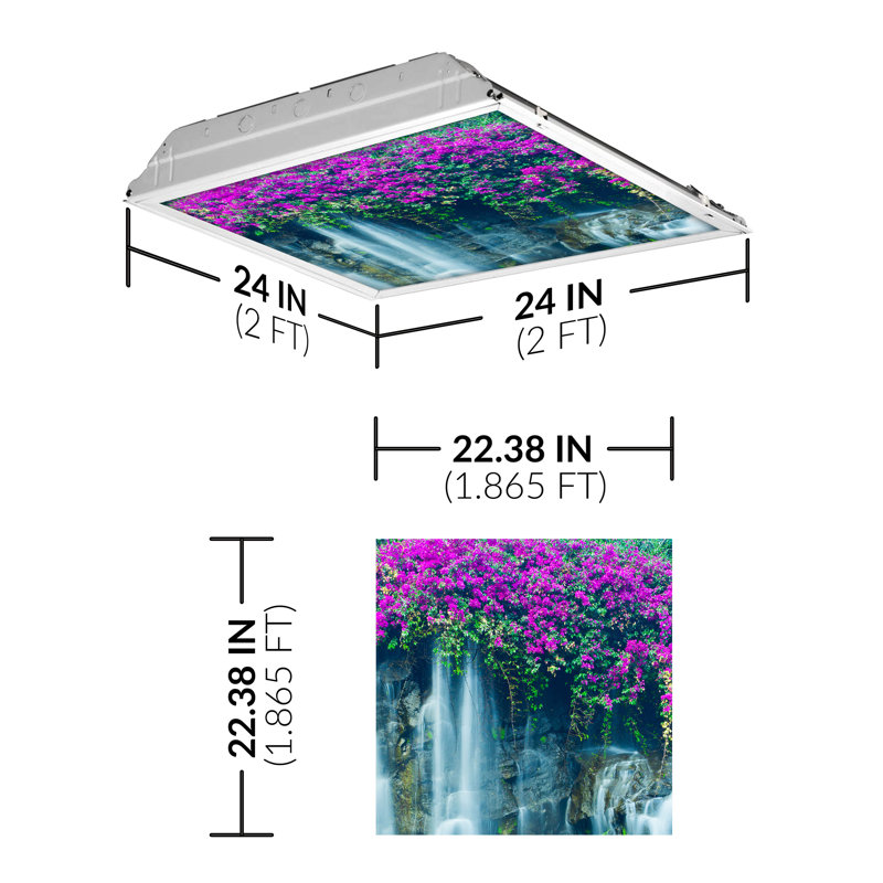 Couvre-lumière décoratif cascade flexible