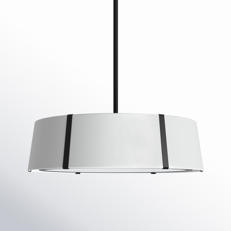Luminaire suspendu 24 po Marietta, Noir mat
