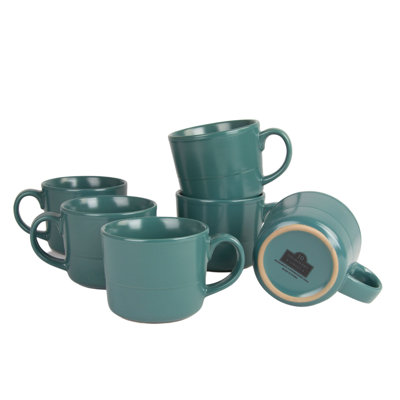 Double Line 3.75"/12 Oz Mug, Set Of 6