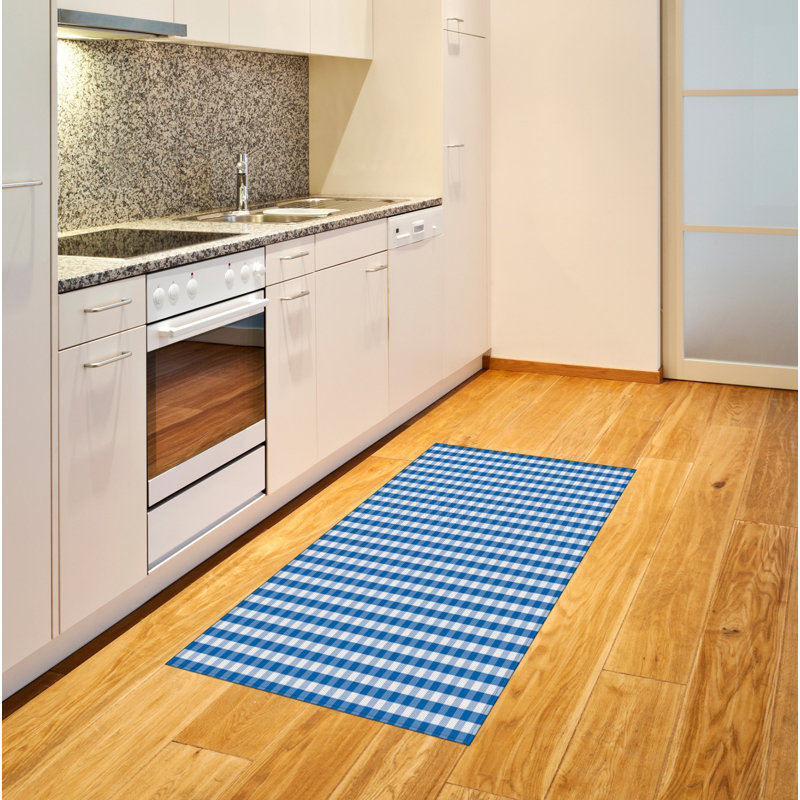 Tapis décoratif à haute densité en fibres de polyester à carreaux, Rectangle— 4 pi x 5 pi 8 po