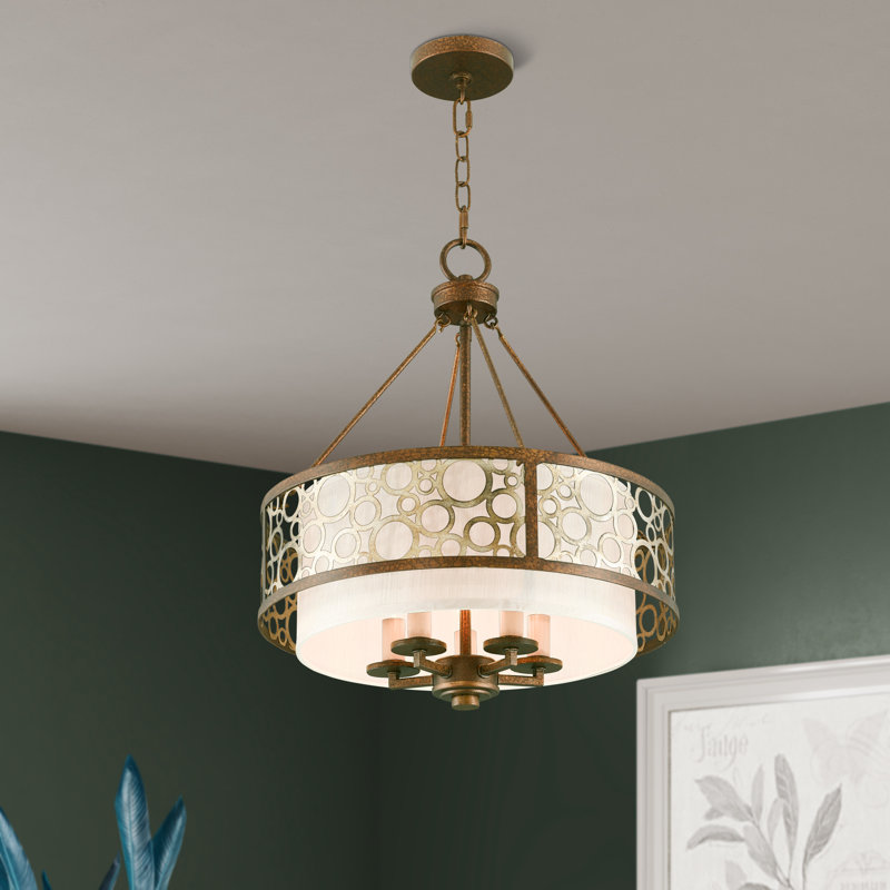 Lustre classique à 5 lumières avec abat-jour Alcove