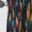 Tribal Dreamscape Feather Boho Motif III - Rideau occultant Boho - 1 panneaux-107556137