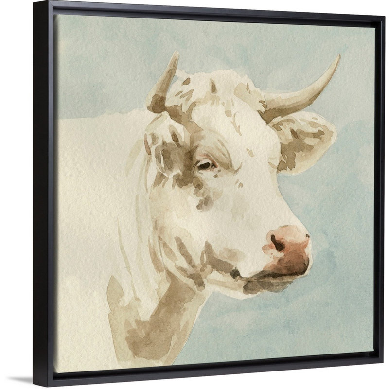 Art mural sur toile Ferdinand II, Toile avec cadre noir, H 14 po x l 14 po x P 2 po
