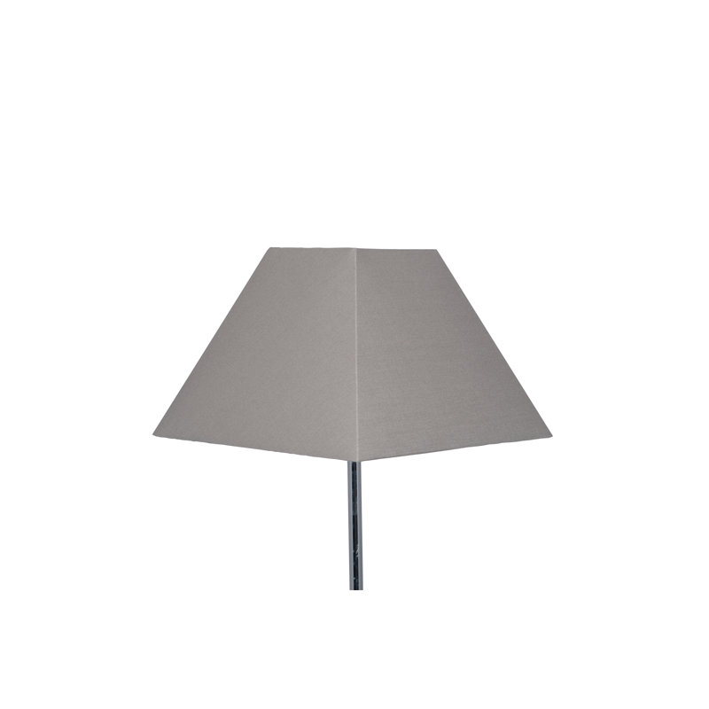 Lorentzen Cotton Tapered Square Lamp Shade, 21cm H x 30cm W x 30cm D, Steel Grey