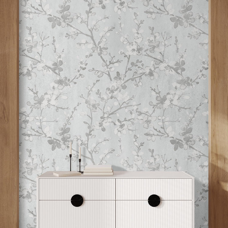 Bordure florale pelez et collez, L 132 po x l 72 po