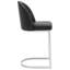 Upholstered Counter Stool with Metal Frame-899677195