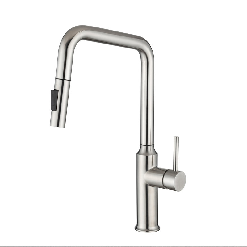Robinet de cuisine rétractable Rainlex, Nickel brossé