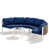 Navy Blue Cushion/White Frame