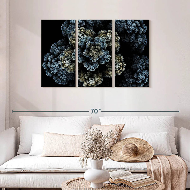 Brampt Fractal Bloom, 28" H x 45" W