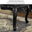 Bureau d'écriture rectangulaire en bois massif rétro noir