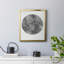 Graphite lune II, toile encadrée de qualité supérieure - prête à être accrochée-461687544-461687545