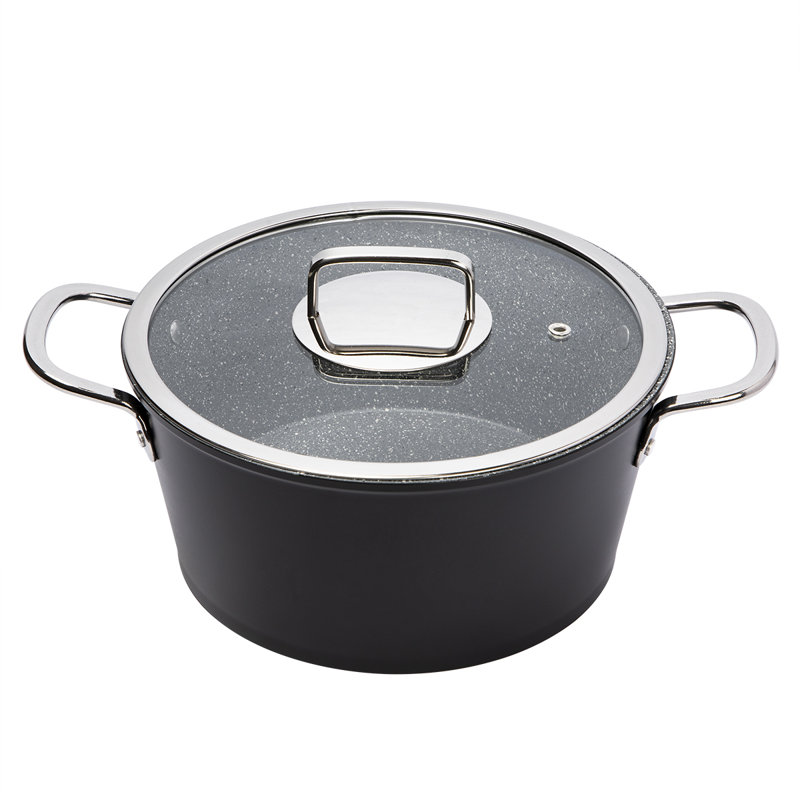 Marmite Serenk, marmite antiadhésive, granite sans PFOA, 22 cm 2,5 l