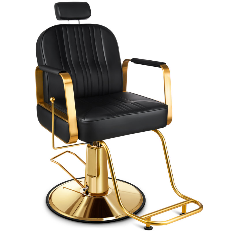 Chaise en similicuir Ifrah, Similicuir noir