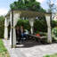 Outsunny 3 x 3 m Pergola with Retractable Roof Canopy and Netting Sidewalls, Aluminium Frame Garden Gazebo Outdoor Sun Shade Shelter for Grill, Patio, Deck, Khaki