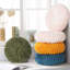 Coussins décoratifs ronds décoratifs pour canapé-lit - 2 pièces Coussin artisanal froncé à la citrouille, coussin de sol en velours doux et durable pour la décoration intérieure, le salon et le canapé-107129536