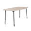 Adapte 34 x 60 Long Hexagon Woodgrain Activity Table with Adjustable Tapered Legs-115943268-115943272