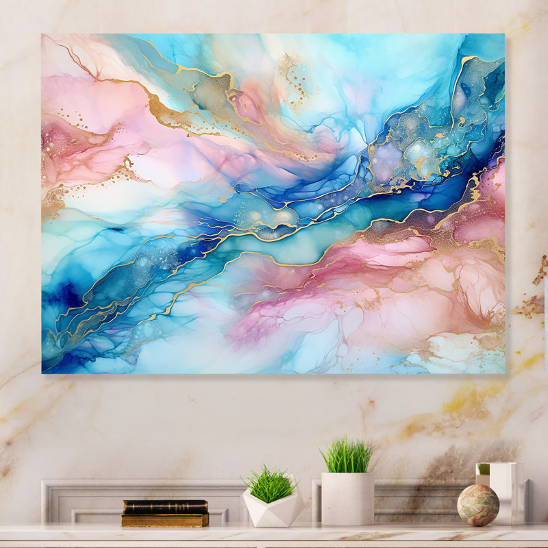 - Impression d'art mural abstrait en métal, H 12 po x l 20 po x P 1 po
