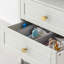 Paquet de 10 poignées d'armoire de style bronze champagne pour poignées de tiroir, armoire et garde-robe