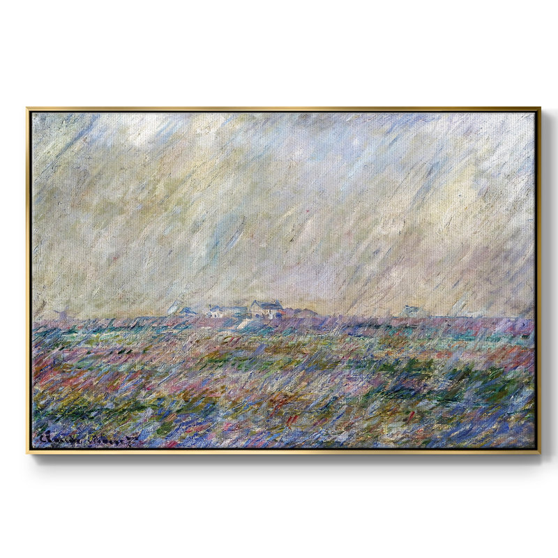 The Rain, 1886, reproduction d'art sur toile, H 25 po x l 37 po x P 2 po, Or