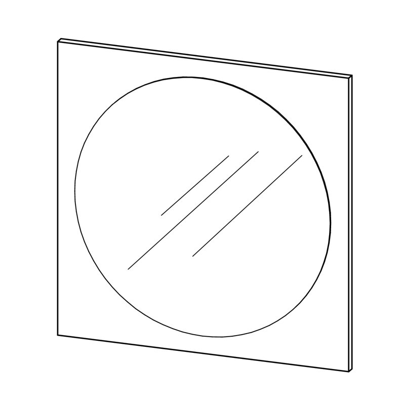 Gala Wood Wall Mirror