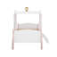 Lit simple de style princesse avec couronne-654245818