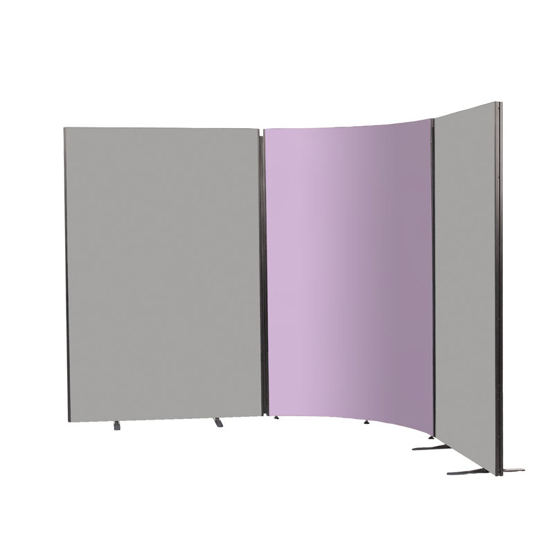 Wood Partition, 152.5cm H x 100cm W x 3cm D, Lilac