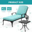 Chaise longue inclinable 45 po avec coussins Sedalia-1049814105