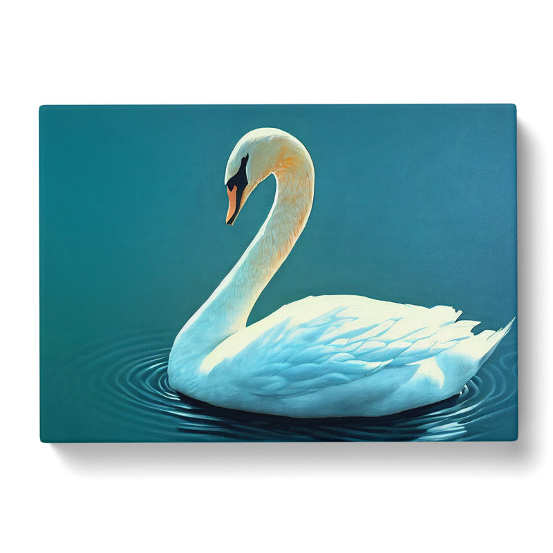 Luscious Swan - Wrapped Canvas, 35cm H x 50cm W x 3cm D