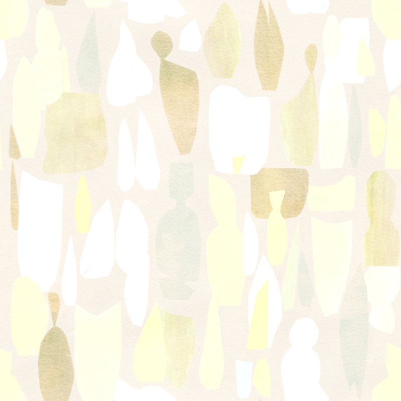 Susan Hable Abstract Wallpaper by Susan Hable, Yellow