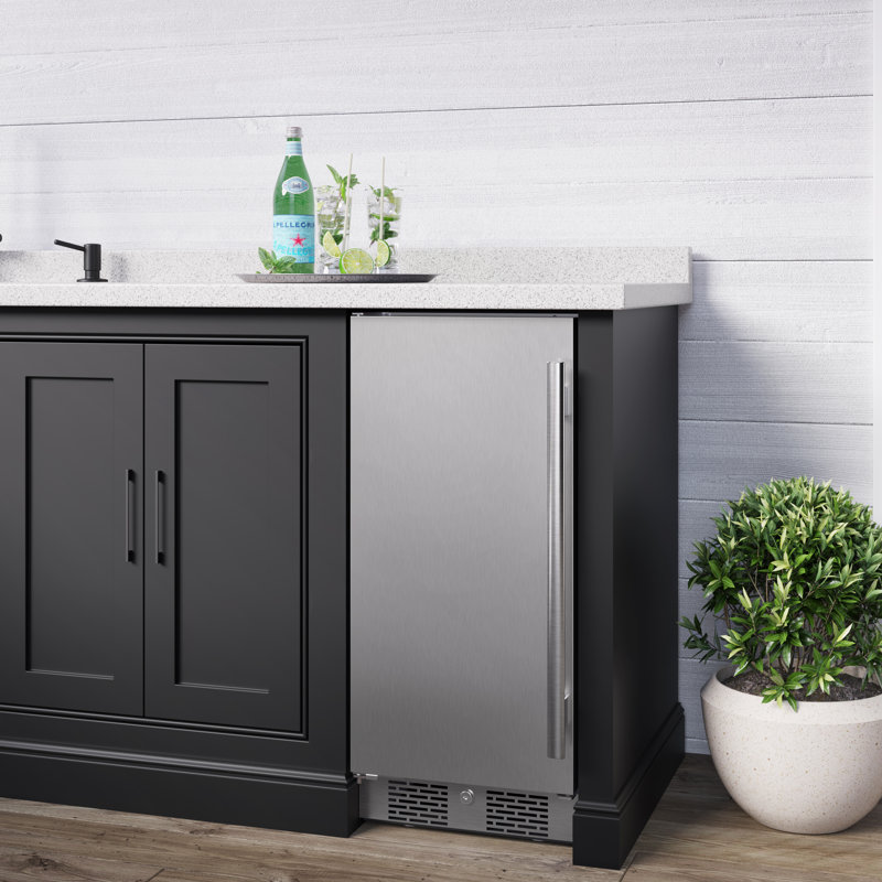 Avallon 3.35 Cubic Feet Convertible Mini Fridge, Left