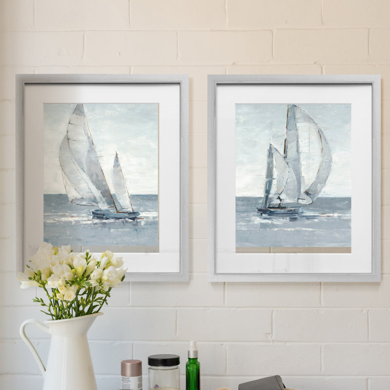 " Grey Seas I-Framed 2 Piece Set - Black " 2 - Pieces