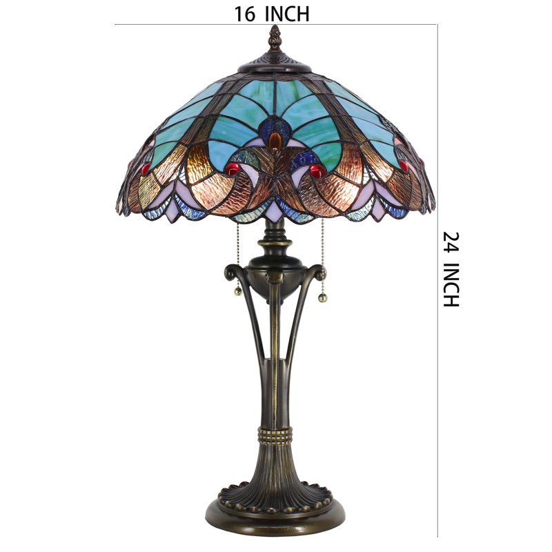 Lampe de table Tiffany Liaison Green