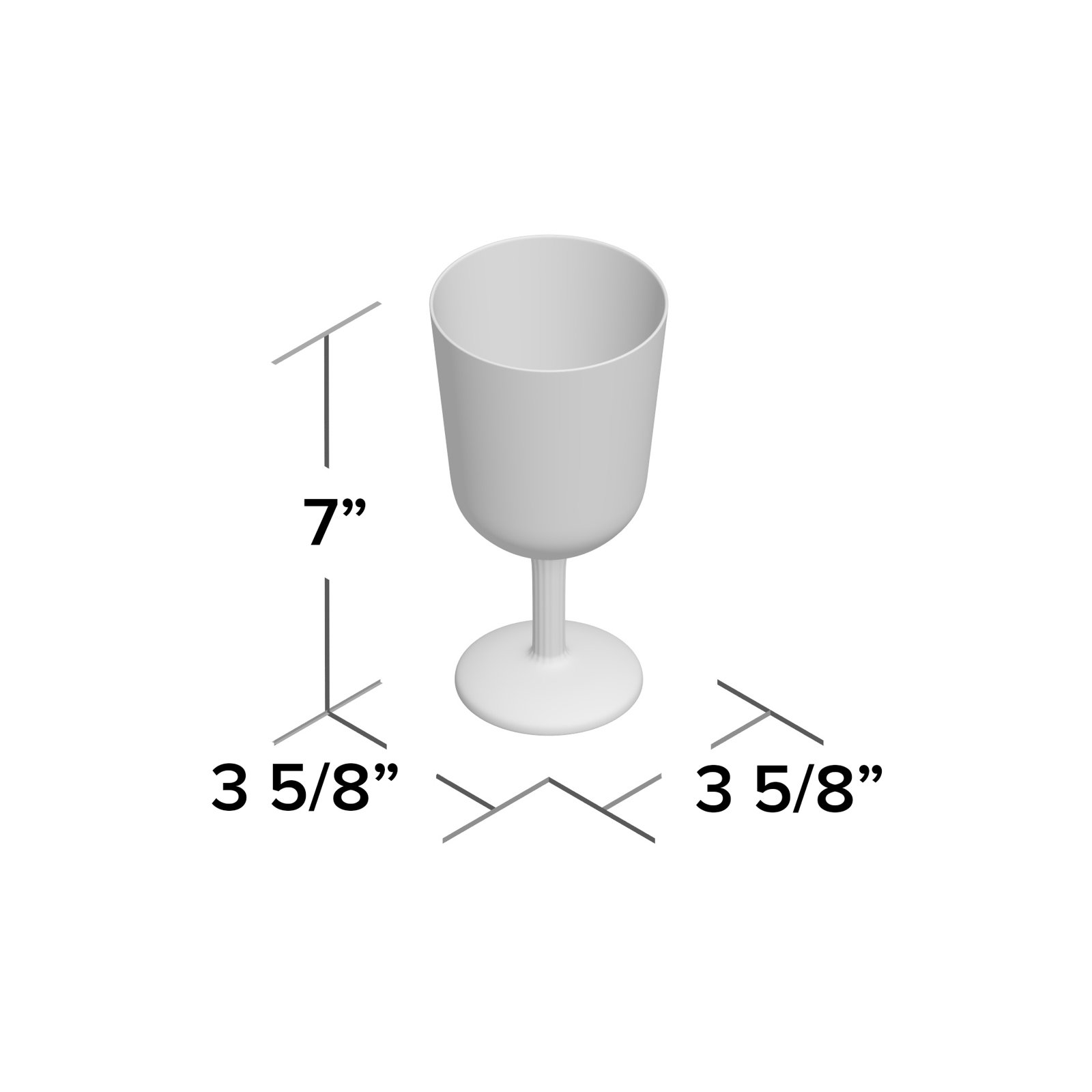Acrylic Wine Glass, Aqua