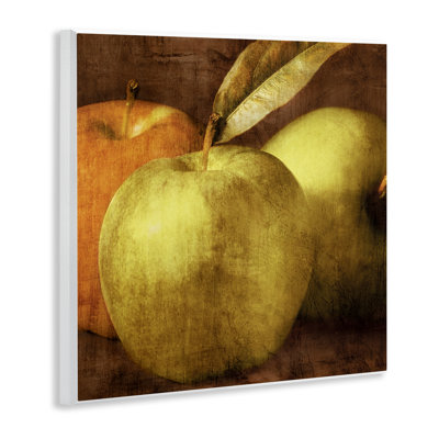 Vintage Apples Close Up Wall Plaque, design by Caroline Kelly