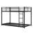 Metal Low Bunk Bed With Ladder-962980354